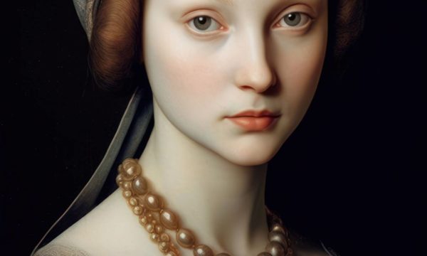 Woman renaissance painting style portrait generative ai